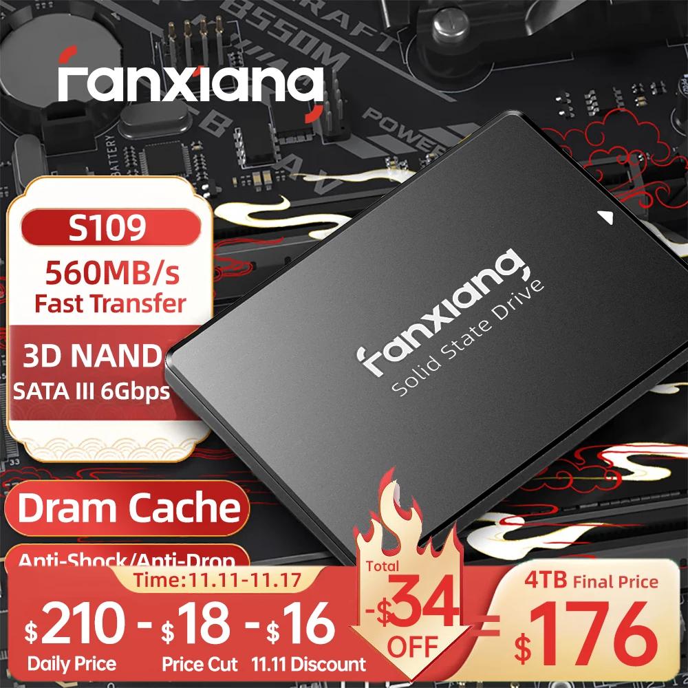Fanxiang Ʈ ũž  ָ Ʈ ũ, S109 SSD, 1GB D ĳ 2.5 ġ SATA SSD, 1TB, 2TB, 4TB, Ǯ ǵ 560 MB/s